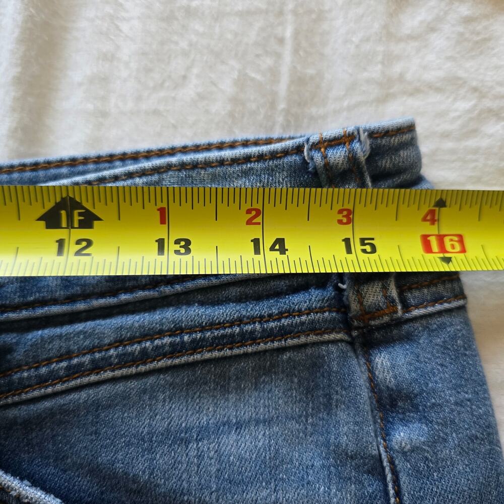 Anthropologie Pilcro Slim Boyfriend Jeans Size 28 Ankle Mid-Rise Patch Pocket - Picture 10 of 12